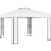 Syfax Pavillon mit Doppeldach 3 x 3 m Weiß