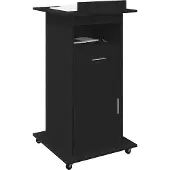 Syfax Podium Schwarz Eichen-Optik Holzwerkstoff 55 x 55 x 107 cm