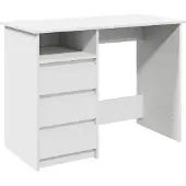 Syfax Schreibtisch Weiß 102x50x75 cm Holzwerkstoff