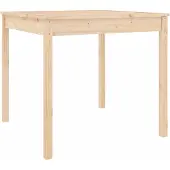 Syfax Gartentisch 82,5x82,5x76 cm Massivholz Kiefer