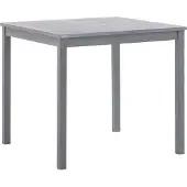 Syfax Gartentisch Grau 80x80x74 cm Massivholz Akazie