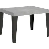 Itamoby Ausziehbarer Tisch 80x120/204 cm Gestell Flame Cement Anthrazit