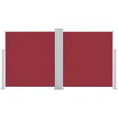 Syfax Ausziehbare Seitenmarkise Rot 160 x 600 cm