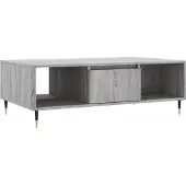 Syfax Couchtisch Grau Sonoma 104x60x35 cm Holzwerkstoff