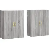Syfax Wandschränke 2 Stk. Grau Sonoma 69,5x34x90 cm