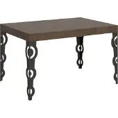 Itamoby Ausziehbarer Tisch 90 x 140/244 cm, Karamay-Walnuss-Anthrazit-Gestell
