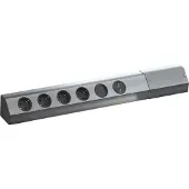 Bachmann CASIA 4x Schutzkontakt, Schalter, USB-Charger, Edelstahl