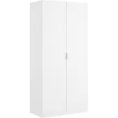 Dmora Kleiderschrank 2 Türen Giovo Weiß 81x184cm