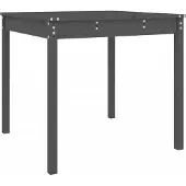 Syfax Gartentisch Grau 82,5x82,5x76 cm Massivholz Kiefer
