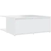 Syfax Couchtisch Weiß 80x80x31 cm Holzwerkstoff