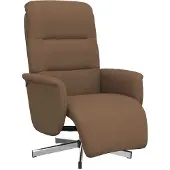 Syfax Relaxsessel mit Fußteil Braun Stoff
