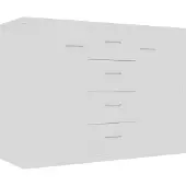 Syfax Sideboard Weiß 88x30x65 cm Holzwerkstoff