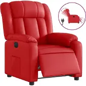 Syfax Relaxsessel Elektrisch Rot Kunstleder