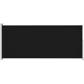 Syfax Seitenmarkise Ausziehbar 180x514 cm Schwarz