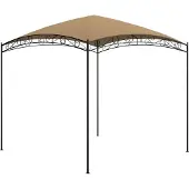 The Living Store Pavillon 3x3x2,65 m Taupe 180 g/m²