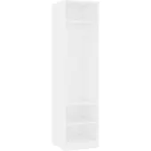 Syfax Kleiderschrank Weiß 50x50x200 cm Holzwerkstoff