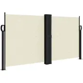 Syfax Seitenmarkise Ausziehbar Creme 120x1200 cm