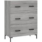 Syfax Sideboard Grau Sonoma 69,5x34x90 cm Holzwerkstoff