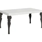 Itamoby Ausziehbarer Tisch 90x160/420 cm Paxon White Ash Anthrazit Gestell
