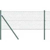 Syfax Sechseckgeflechtzaun 0,8 x 100 m PVC Grün