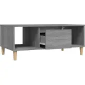 Syfax Couchtisch Grau Sonoma 90x50x36,5 cm Holzwerkstoff