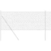 Syfax Sechseckgeflechtzaun 0,6 x 25 m PVC Grau