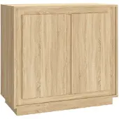 Syfax Sideboard Sonoma-Eiche 80x34x75 cm Holzwerkstoff