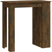 Syfax Bartisch mit Regal Räuchereiche 102x50x103,5cm Holzwerkstoff