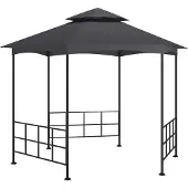The Living Store Pavillon mit Seitenwänden 3,1x2,7 m Anthrazit