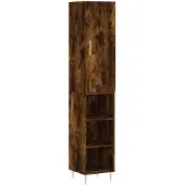 Syfax Highboard Räuchereiche 34,5x34x180 cm Holzwerkstoff