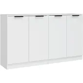 Syfax Sideboards 2 Stk. Weiß 60x30x70 cm Holzwerkstoff