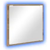 Syfax LED-Badezimmerspiegel Artisan-Eiche 40 x 37 x 8.5 cm