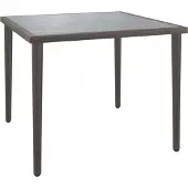Syfax Gartentisch Grau 48x48x37 cm Stahl