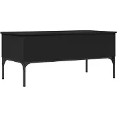 Syfax Couchtisch Schwarz 100x50x45 cm Holzwerkstoff und Metall