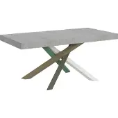 Itamoby Ausziehbarer Tisch 90x180/440 cm Volantis Cemento Gestell 4/A