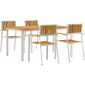 Syfax Outdoortisch-Set 5 stk. 150 x 90 x 75 cm