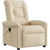 Syfax Massagesessel Creme Stoff