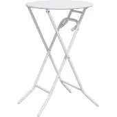 Syfax Gartentisch Weiß 50 x 50 x 72 cm Metall