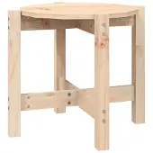 Syfax Couchtisch Ø 52,5x45 cm Massivholz Kiefer