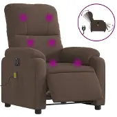 Sonstiges Massagesessel Elektrisch Braun Mikrofasergewebe