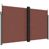 Syfax Seitenmarkise Ausziehbar Braun 200x1200 cm