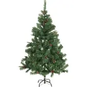 Christmas gifts Künstlicher Weihnachtsbaum mit Tannenzapfen - unechter Tannenbaum - mit 980 Spitzen - 210 cm - Grün
