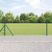 Syfax Sechseckzaun mit Betonsockel 10 x 0,5 m PVC-beschichteter Stahl
