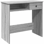 Syfax Schreibtisch Grau Sonoma 80x40x75 cm Holzwerkstoff