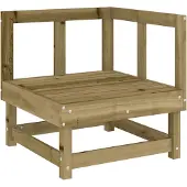 vidaXL Garten-Ecksofa Imprägniertes Kiefernholz