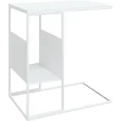 Syfax Beistelltisch Weiß 55x36x59,5 cm Holzwerkstoff
