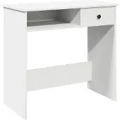 Syfax Schreibtisch Weiß 80×40×75 cm Holzwerkstoff