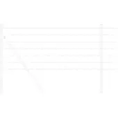 Syfax Eurozaun 0,6 x 10 m PVC-beschichtetes Eisen