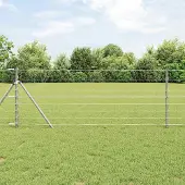 Syfax Zaunpfosten Galvanisiert 25 x 0,8 m Stahl