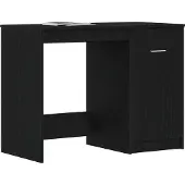Syfax Schreibtisch Schwarz Eichen-Optik 100 x 50 x 76 cm
